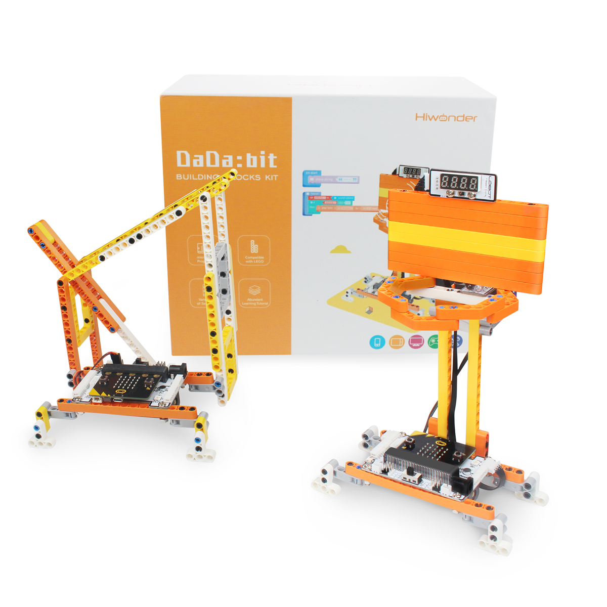 DaDa:bit  DIY Building Blocks Kit with 200+ Structural Parts for Building Inventions